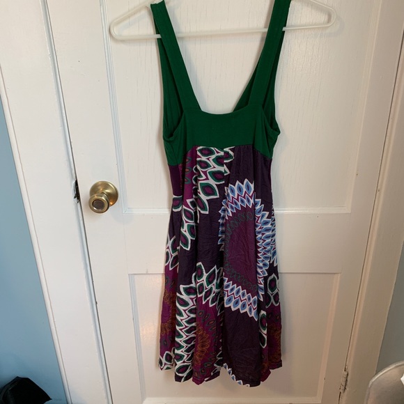 Deep V Flowy Mini Dress - Picture 3 of 6